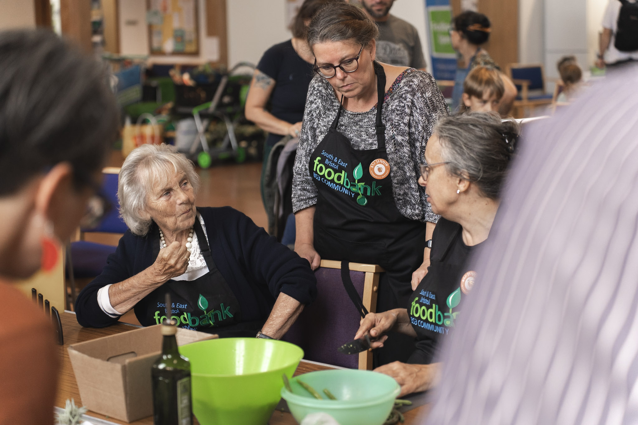 Volunteers from the foodbank at BS3 Jammin