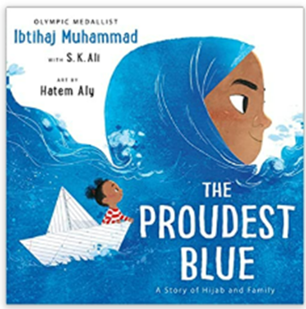 Book cover - The proudest blue by Ibtihaj Muhammad