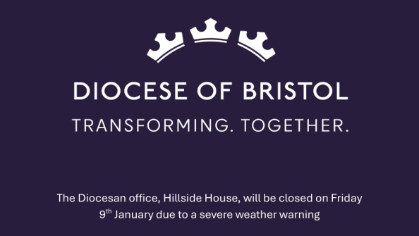 The Diocesan office, Hillside House, will be closed on Friday 9th January due to a severe weather warning.png