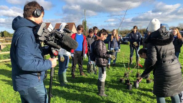 Open Bristol church youth group plants trees on BBC Songs of Praise 